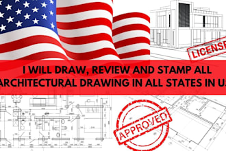 draw stamp architectural drawing engineering drawing floor plan for city permit