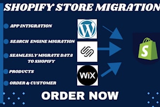 migrate shopify to wordpress and duplicate website