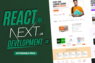 build react js next js website typescript with tailwind css
