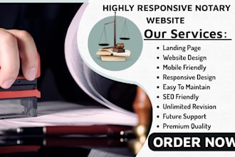 notary website notary wordpress notary landing page law firm website