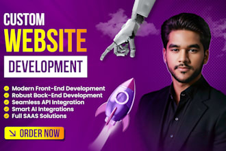 develop your professional full stack saas website