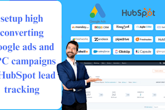 set up high converting google ads PPC campaigns and hubspot lead tracking