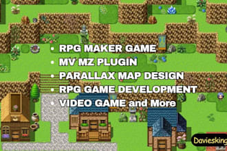 rpg maker game mv mz plugin parallax map design rpg game development video game