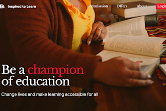 build wordpress website for school, college with management portal system