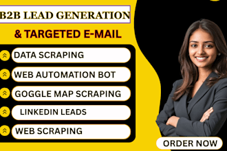 b2b lead generation, google maps scraping, email research