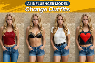 edit and fix ai influencer model outfit, hair, face and more