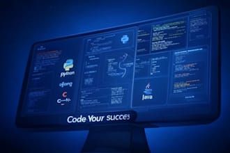 do python, django, java, cpp, web development and other programming assignments