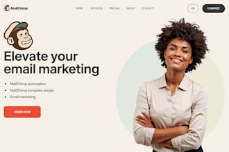mailchimp template design, email marketing automation campaign newsletter