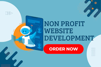non profit website, design wordpress, wix, godaddy charity website, ngo portal