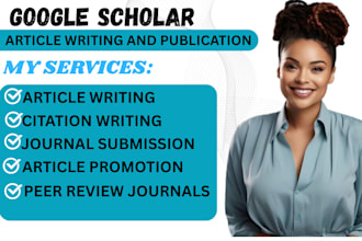 write and publish article on google scholar peer reviewed indexed journal