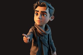 sculpt 3d model 3d character 3d toy with blender in stl file for 3d printing