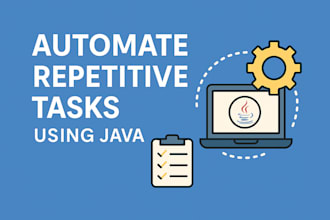 automate your repetitive tasks or web actions using java