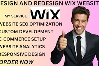 design wix or redesign  wix website wix ecommerce or wix online store