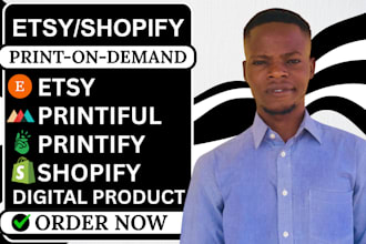 etsy shopify print on demand redesign shopify etsy printiful printify store