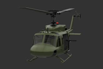 sculpt 3d helicopter military design, airbus model, military aircraft, solidwork