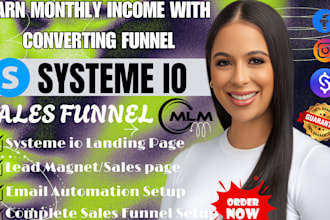 design and clone systeme io sales funnel, systeme io, sales funnel landing page
