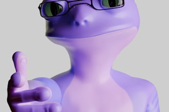 make a rigged 3d model in blender