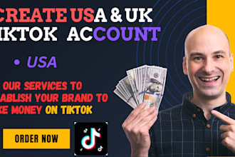 create USA tiktok account UK tiktok account setup for usa tiktok shop