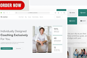 develop life coaching website consulting website personal trainer website