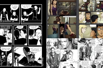 draw graphic novel illustration comic page comic art comic book nsfw artist