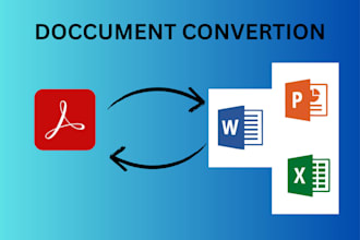 convert pdfs to word, excel, power point, jpg and CSV
