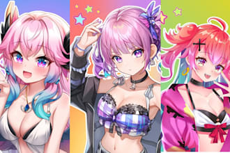 draw anime nsfw art anime discord pfp vtuber fanart cute chibi art oc portrait