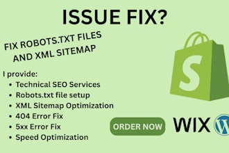 setup robots txt, XML sitemap and SEO optimization services