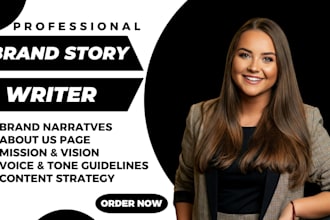 write brand story, amazon brand story, mission and vision statement, about us