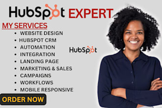 setup hubspot CRM website workflows automations landing page modules blogs sales