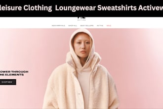 athleisure clothing website loungewear sweatshirts tracksuits activewear store