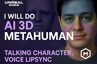 do ai 3d metahuman talking character,voice lipsync ue5 interactive avatar webapp