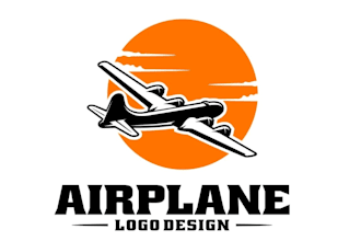 design unique exclusive airplane logo