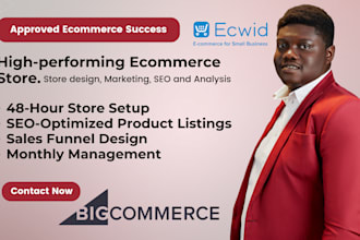bigcommerce, ecwid expert ecommerce store setup, SEO, and management