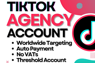 do USA tiktok account creation UK tik tok agency account titok ad account set up
