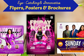 design amazing event flyer, business flyer, disco, dj, sport, club, party flyer