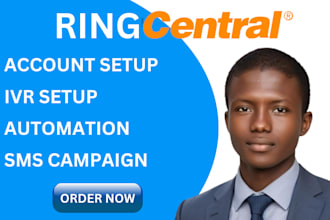 setup ringcentral a2p 10dlc grasshopper ivr phone system 8x8 twilio account