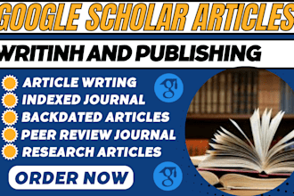backdate write and publish article in peer reviewed google scholar index journal