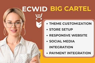 design ecwid store big cartel square online store  bigcommerce store ecwid site