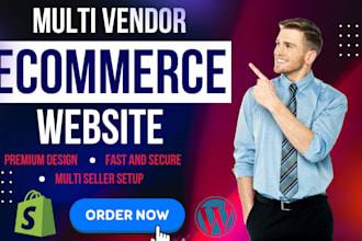 build multi vendor ecommerce marketplace website or multivendor website
