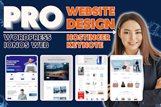 build hostinger website, design wordpress website, zyro, bluehost, ionos, weebly