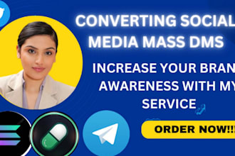 do telegram promotion telegram mass dm over 1m active crypto trader sol