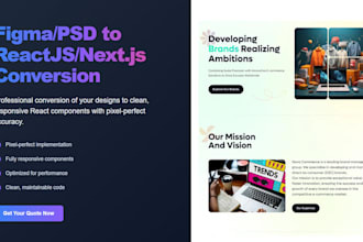 build react js next js website with tailwind css