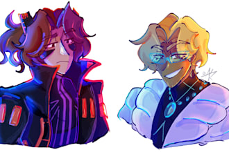 draw you oc or character in my style