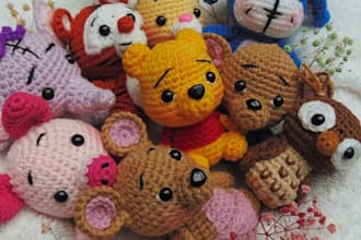 create unique and adorable crochet amigurumi for you