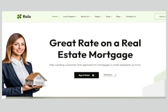 build mortgage website mortgage calculator real estate website insurance website