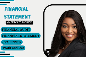 audit review financial statements CPA USA, CPA letter, profit and loss