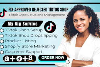 setup tiktok shop, fix tik tok shop issues and manage tiktok shop ads manager