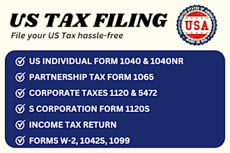 minimize your US tax filings 1040, 1065, 1120 returns