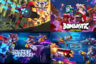 make steam capsule, game banner, game art, game ui, game poster