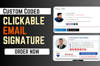design a professional clickable email signature for your brand